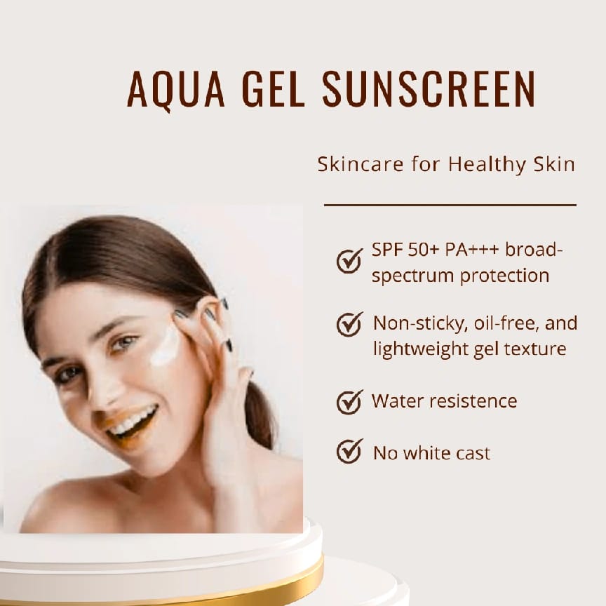 Aqua Gel Sunscreen SPF 50+ Nepal | Best Gel Sunscreen For Oily Skin 50ml - image 4