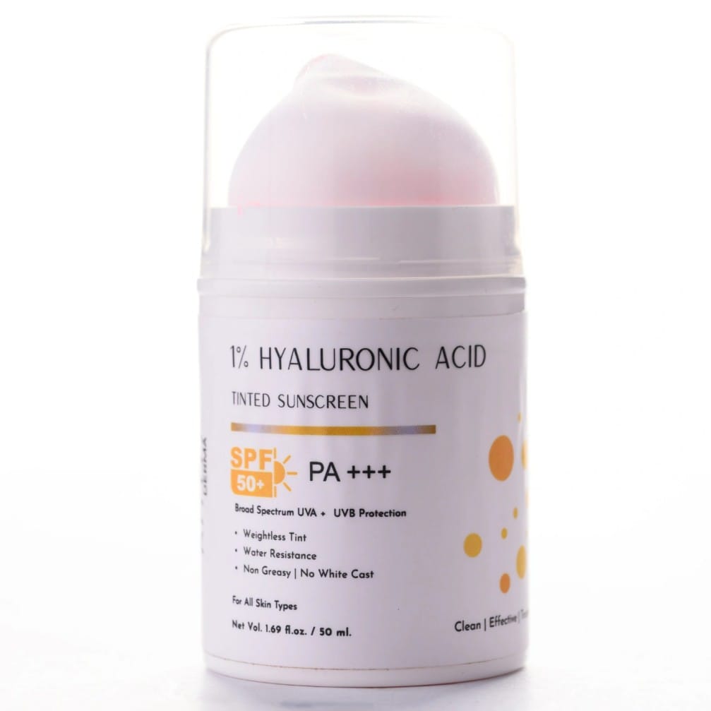 Hyaluronic Acid Sunscreen SPF 50+ | Hydrating Tinted Sunscreen Nepal 50ml - image 2