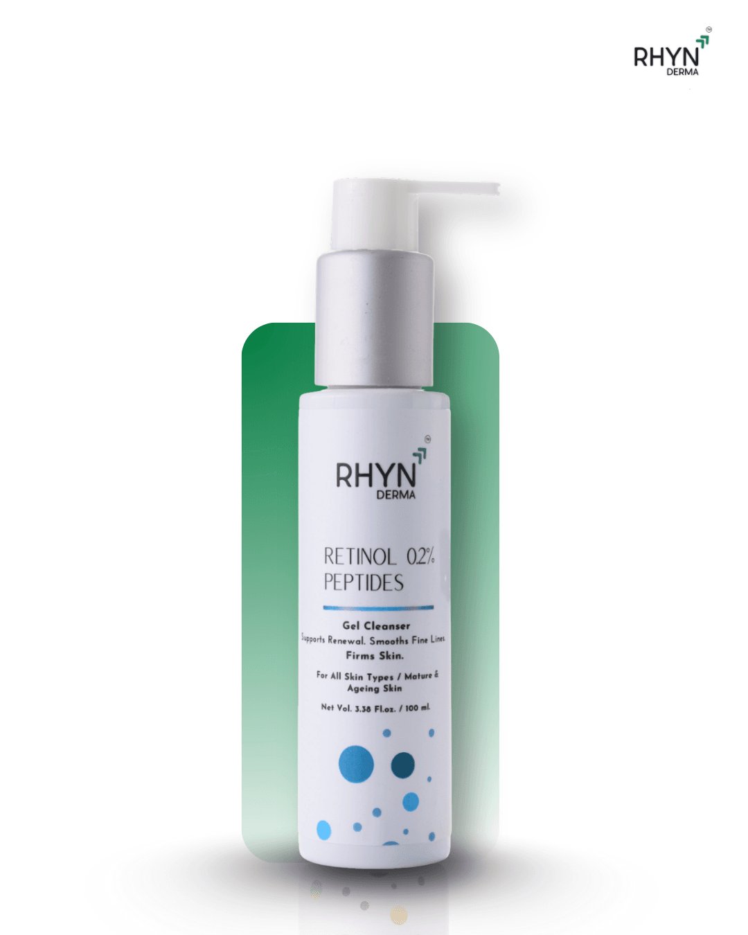 Pack Of 2 Rhyn Derma Retinol Cleanser Nepal | Anti-Aging Face Wash For Mature Skin 100ml - image 1