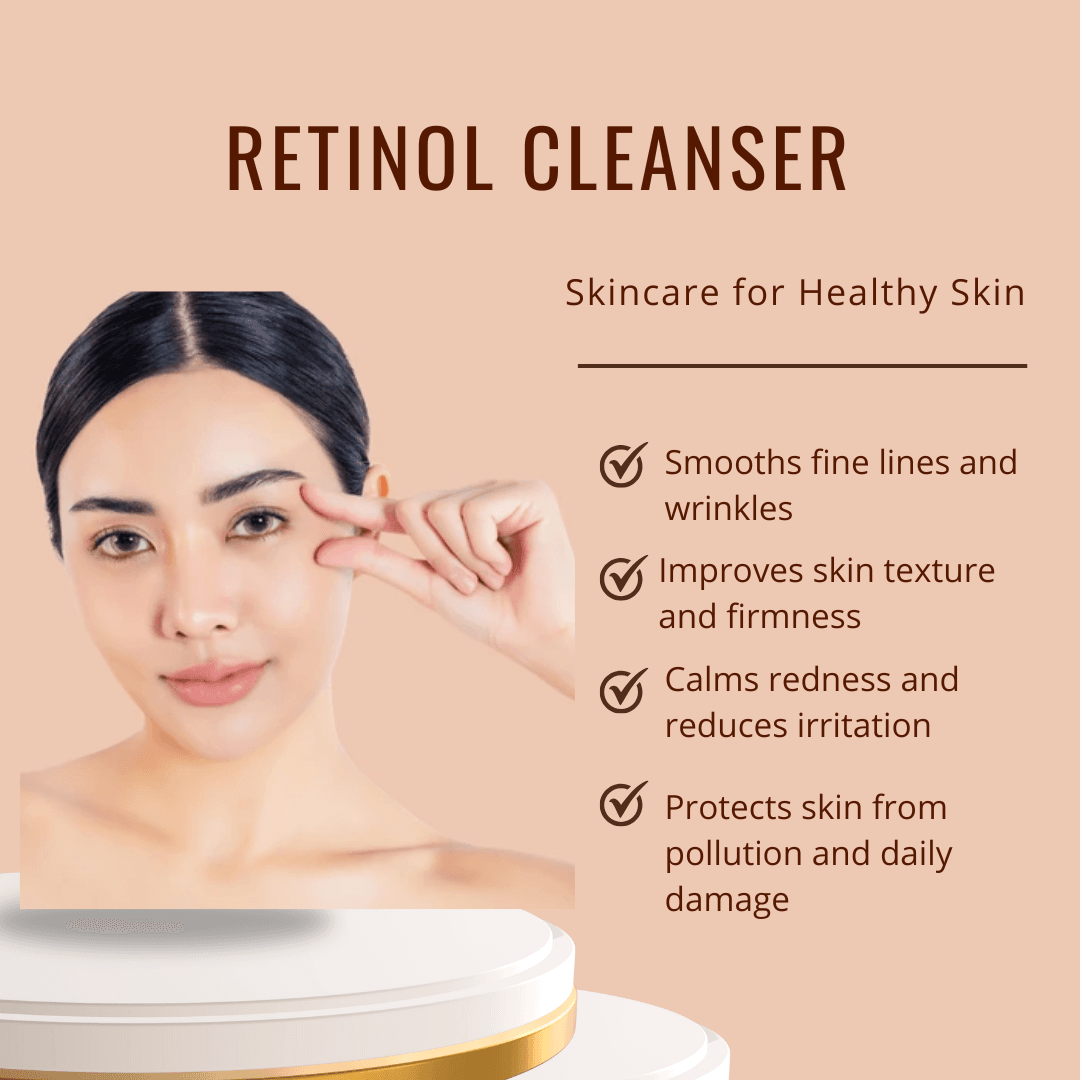 Rhyn Derma Retinol Cleanser Nepal | Anti-Aging Face Wash For Mature Skin 100ml - image 2