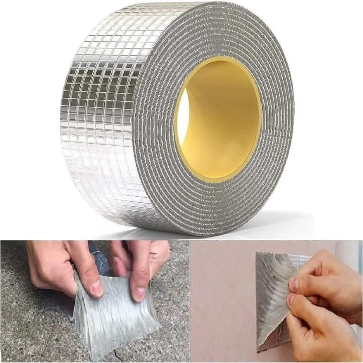Multifunction Waterproof Aluminum Foil Butyl Sealant Tape - 5M Leakage Repair Waterproof Tape - 5M Roll - image 1
