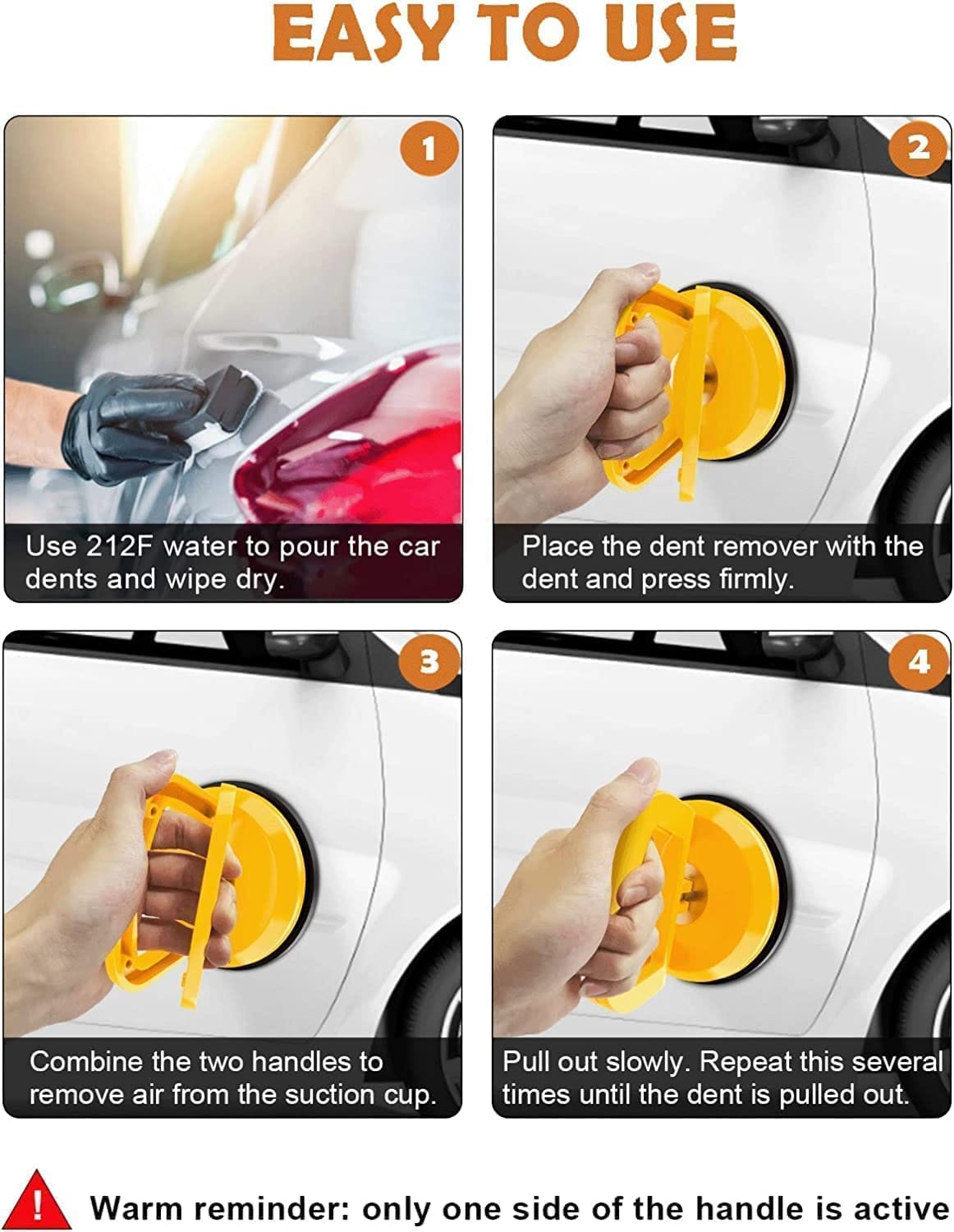 Powerful Car 2 Pc Dent Removal Tools For Car Dent Repair, Glass, Screen, Tiles, Mirror And Objects Moving - image 5