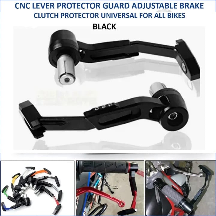 CNC Lever Protector Guard Adjustable Brake Clutch Protector Universal For All Bikes (Black ) - Lever Protector | - image 3