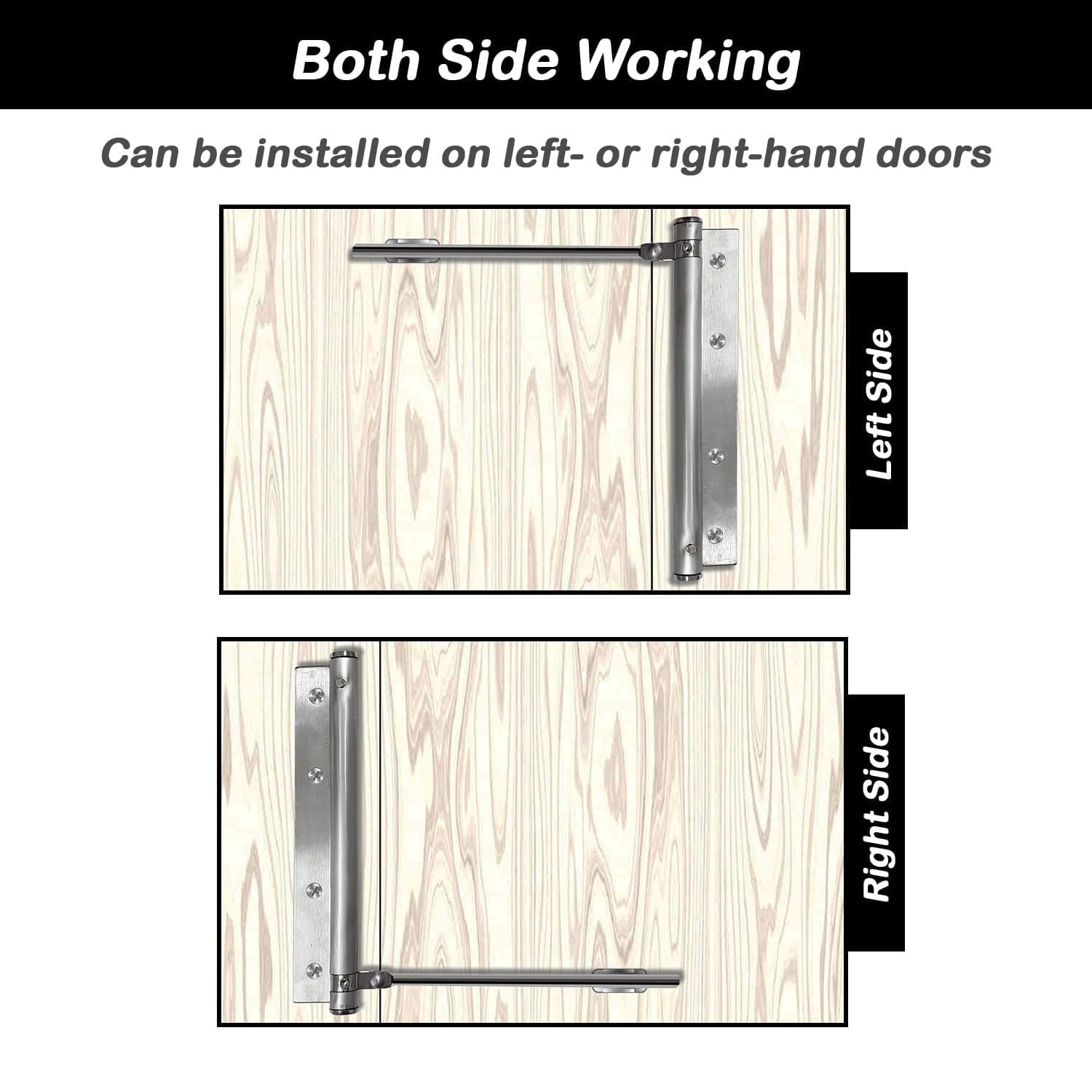 Automatic Door Closing For Wooden, Residential & Commercial Doors | Durable Fitting Set Included | Pack Of 1 - image 2