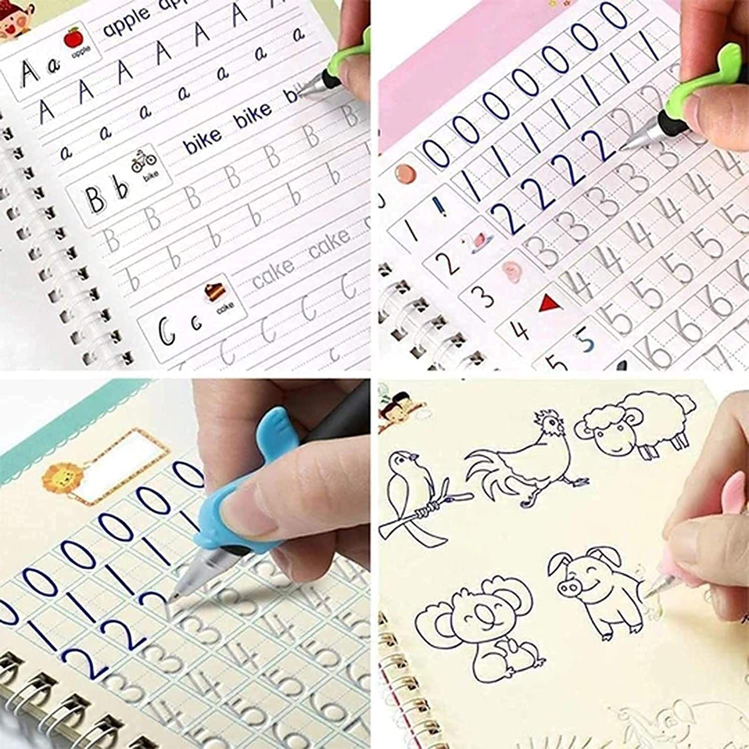Nepali And English Languages Sank Magic Practice Copybook (5 BOOK + 10 REFILL+ 1 Pen +1 Grip) - Children'S Book | - image 1