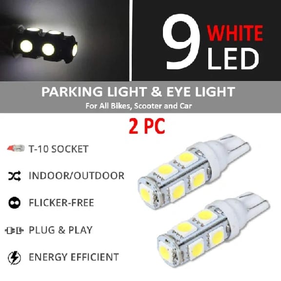 Parking Light & Eye Light For All Bikes ,Scooter And Car 2 Pc Red