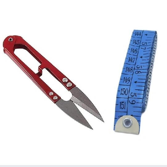 Combo Pack Of 1 Metal Sewing Snips Thread Cutter Scissors And 1 Sewing Tailor Tape