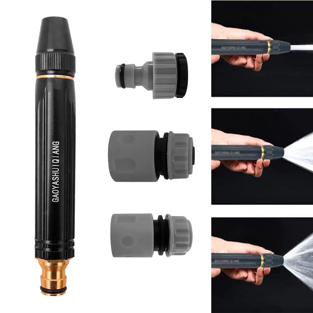 High Pressure Spray Gun Garden Power Washer Car Wash Water Gun Hose Metal Nozzle Watering Irrigation Sprinkler Home Garden Tool - image 4