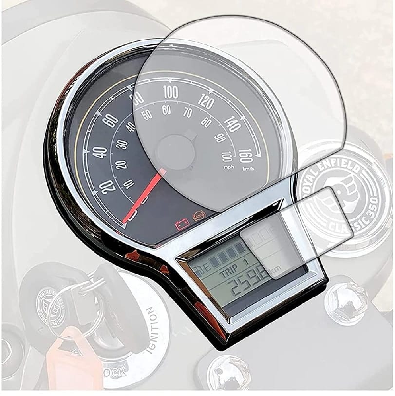 Bike Speedometer Screen Protector Scratch Guard Compatible For RE REBORN | Royal Enfield - image 1