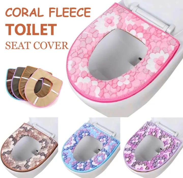 Coral Fleece Toilet Seat Cover - image 3