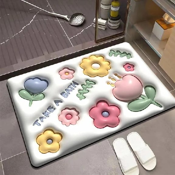 Super Absorbent Floor Mat Water Absorbing Bath Mat ,Soft Carpet ,Slip Resistant Floor Door Mat, Quick Drying Mat 40 CM X 60 CM