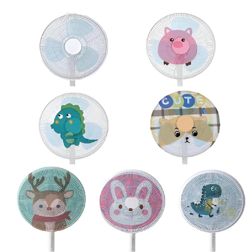 Baby Fingers Protective Fan Cover Net Jaali - Multicolor - image 1