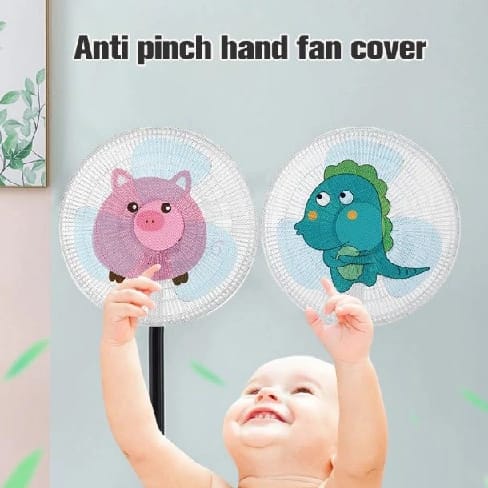Baby Fingers Protective Fan Cover Net Jaali - Multicolor - image 2