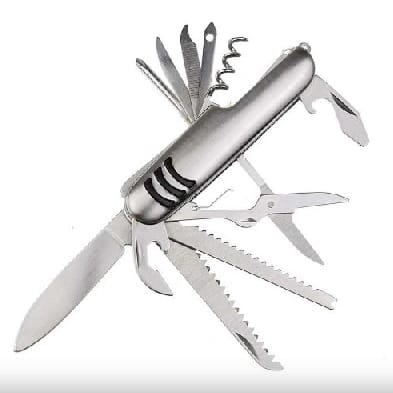 11-In-1 Stainless Steel Pocket Knife Set - (Multicolor) - image 1