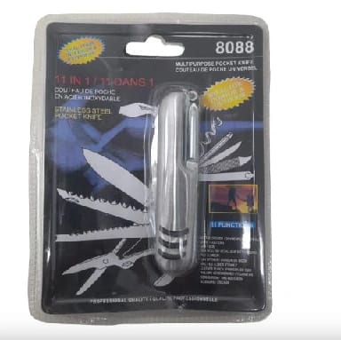 11-In-1 Stainless Steel Pocket Knife Set - (Multicolor) - image 2