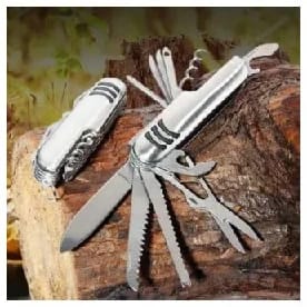 11-In-1 Stainless Steel Pocket Knife Set - (Multicolor) - image 3