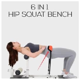 6 In 1 Multifunctional Hip Squat Bench - Multicolor - image 1