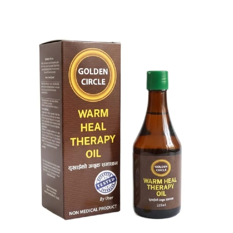 Warm Therapy Golden Circle Massage Oil 220ML For Pain Relief - Warm&Spicy 1 Bottle - image 1