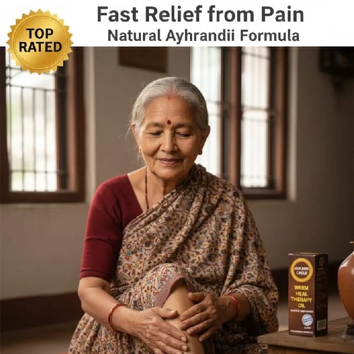 Warm Therapy Golden Circle Massage Oil 220ML For Pain Relief - Warm&Spicy 1 Bottle - image 2