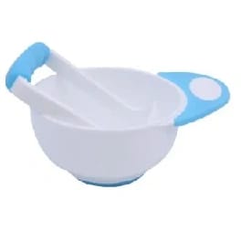 Mumlove Baby Food Manual Masher And Bowl Set BPA-Free - Blue - image 4