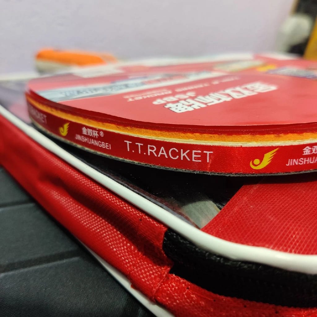 JSBP 1 Pair Table Tennis Racket With Free 3pc TT Ball - Multicolor - image 4