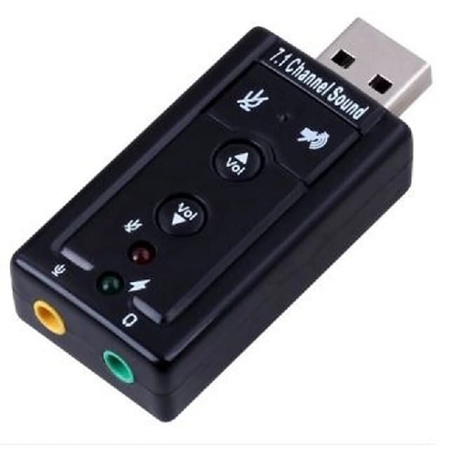 External 7.1 Channel USB Sound Card Adapter For Mic And Headphone - image 1