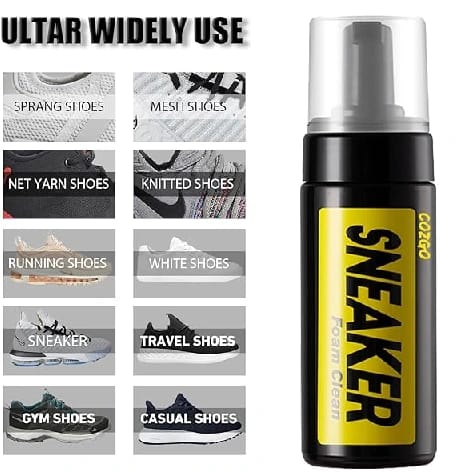 Shoe Cleaner Kit For Sneakers With Water-Free Foam Brush And Cloth - Multicolor - image 2