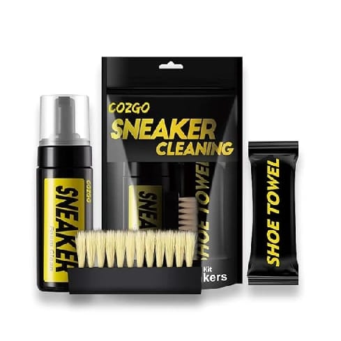 Shoe Cleaner Kit For Sneakers With Water-Free Foam Brush And Cloth - Multicolor - image 1