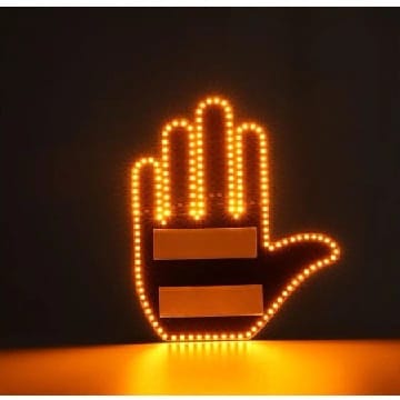 Car Finger LED Gesture Light With Remote - image 1