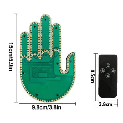 Car Finger LED Gesture Light With Remote - image 5