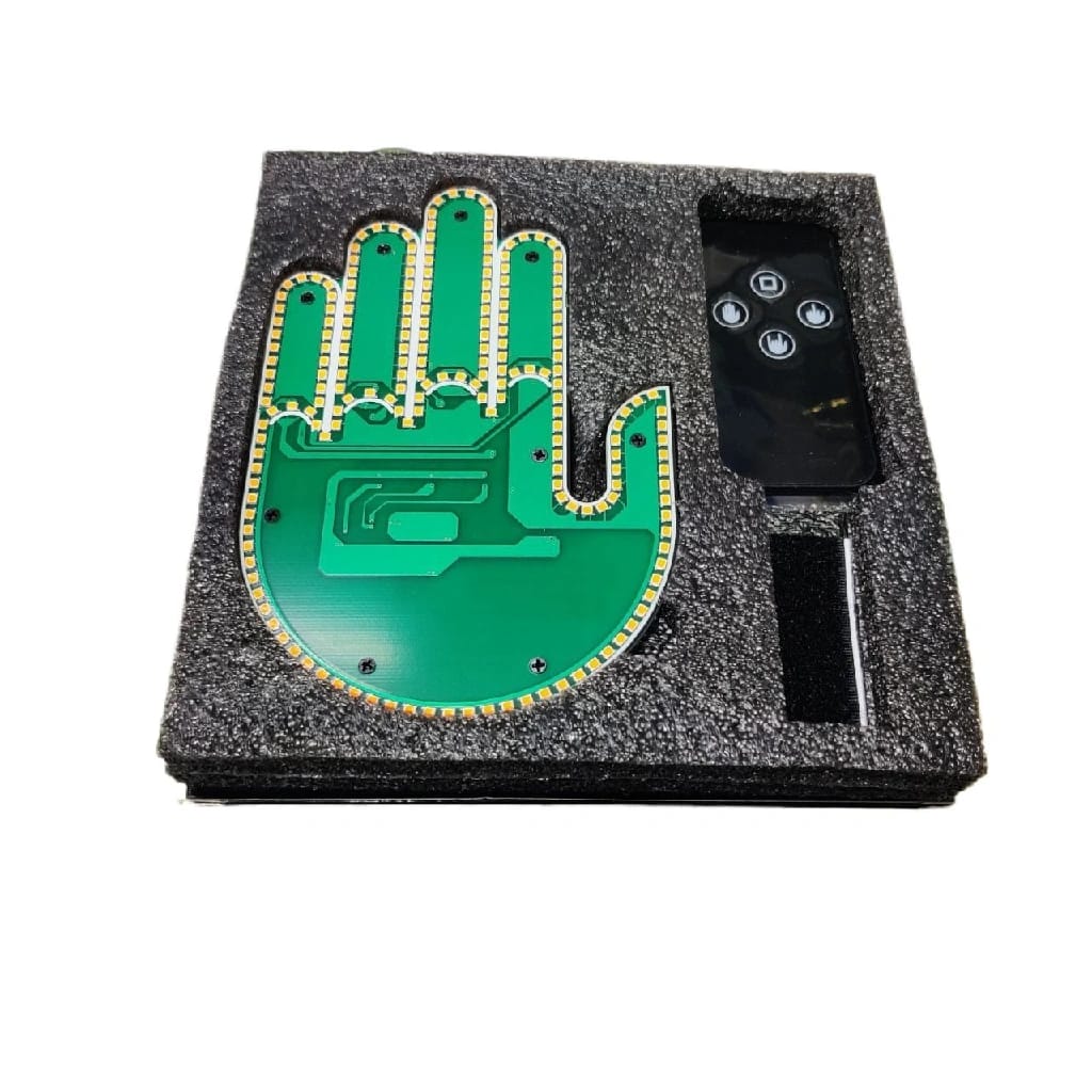 Car Finger LED Gesture Light With Remote - image 2