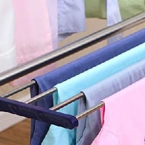 Stainless Steel Portable Multifunctional Clothes Drying Rack - Multicolor - image 4