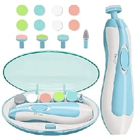 Electric Nail Trimmer Set For Babies - Multicolor - image 1