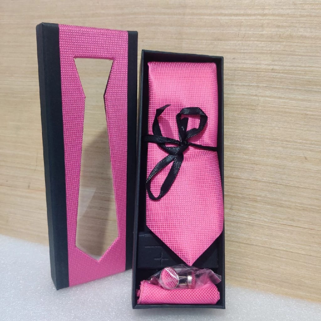 Soft Pink 3-In-1 Tie Gift Set - (Soft Pink) - image 1