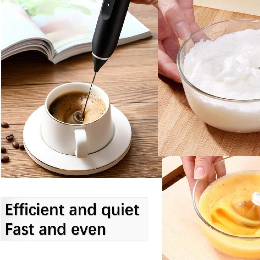 Handheld Electric Milk Frother For Coffee And Drinks - Multicolor - image 2