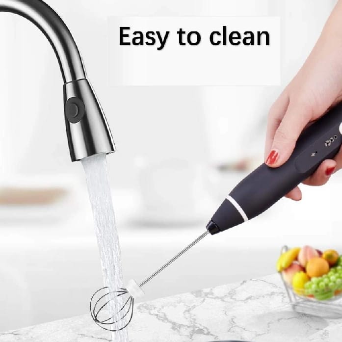 Handheld Electric Milk Frother For Coffee And Drinks - Multicolor - image 3