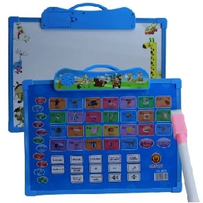 2-In-1 Colorful Learning Board & Mini Whiteboard For Toddlers - (Multicolor) - image 1