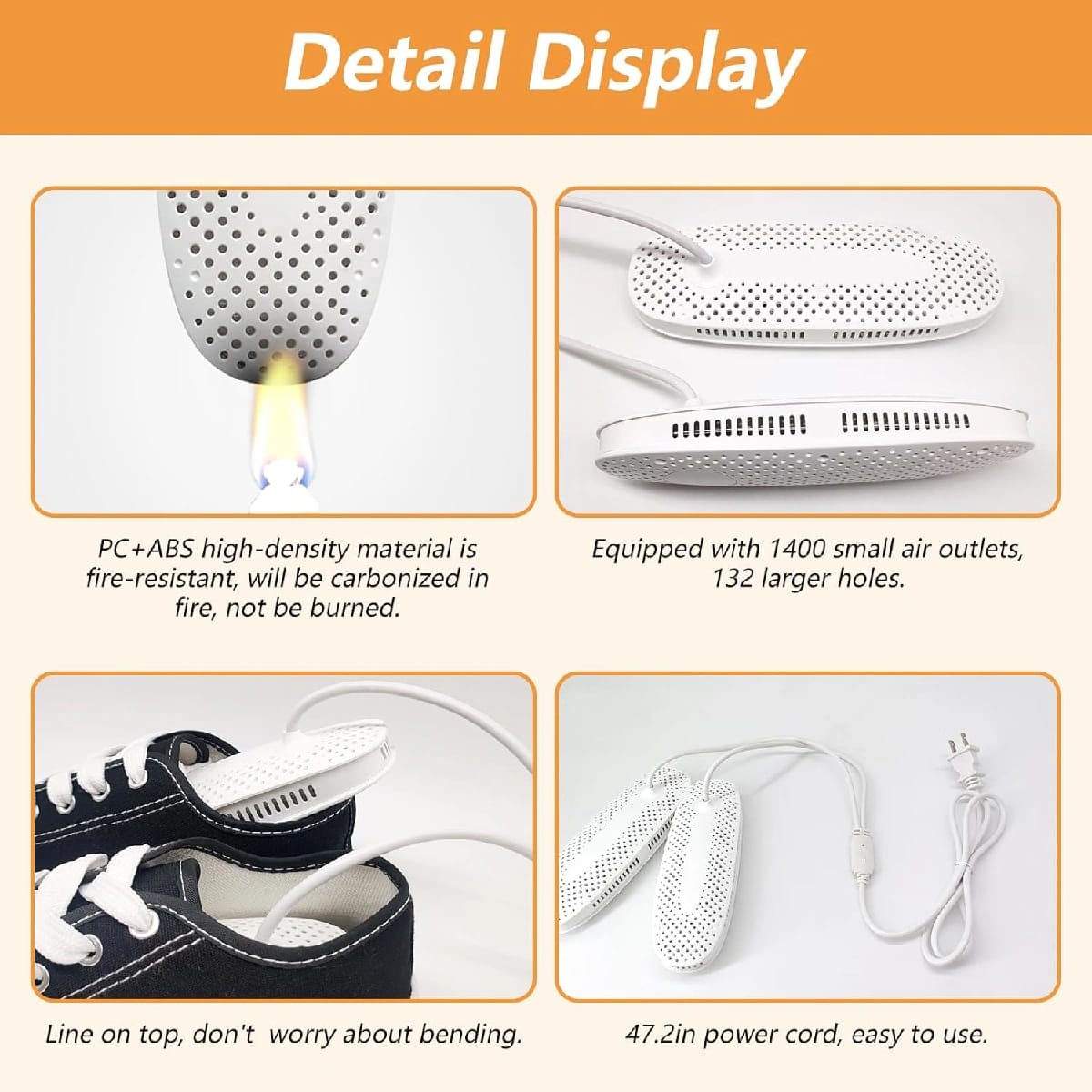 Portable Silent Electric Dryer For Shoes Socks Gloves - Multicolor - image 3