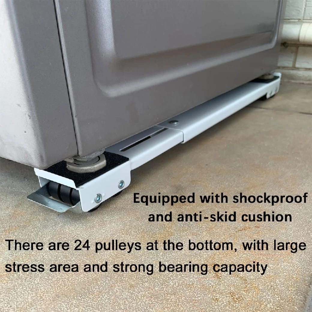 Adjustable Furniture Mover Set Of 2 With Mobile Roller Base And Foot Mats - Multicolor - image 3