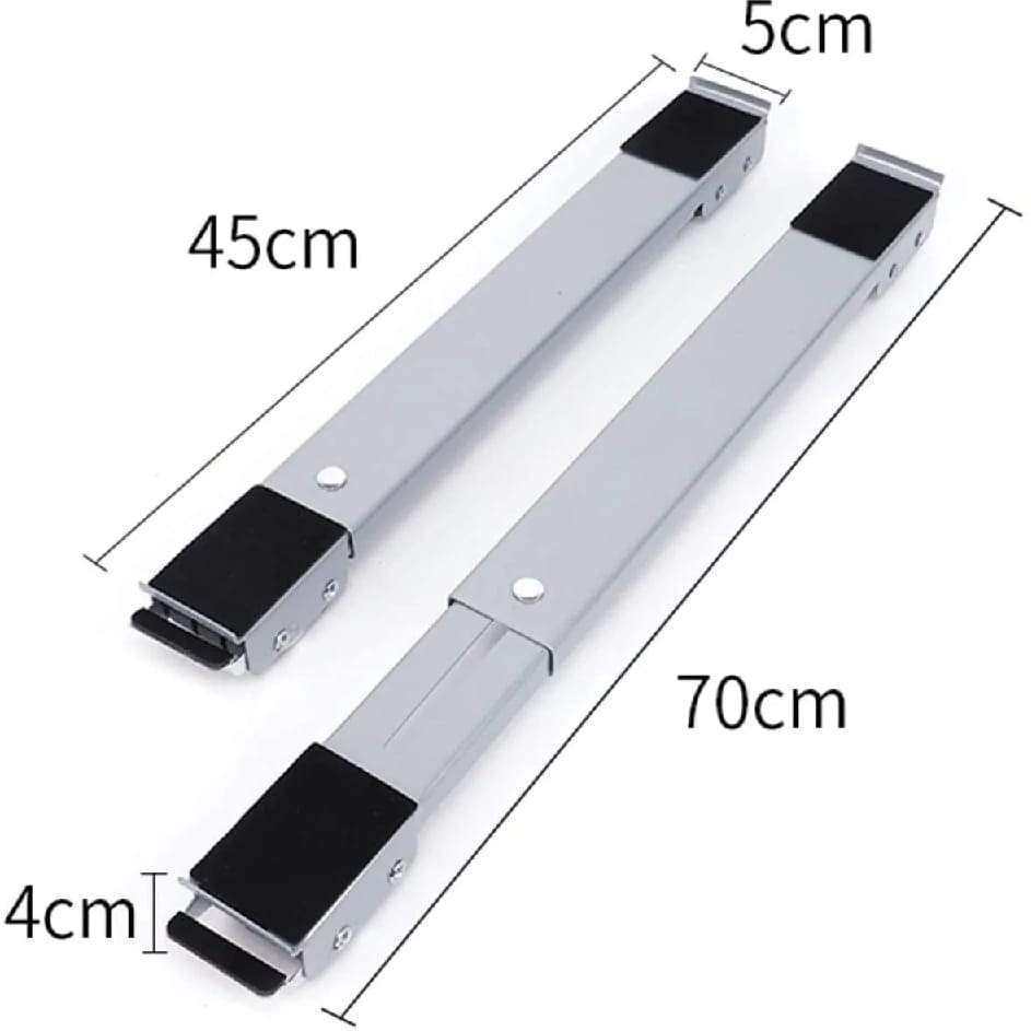 Adjustable Furniture Mover Set Of 2 With Mobile Roller Base And Foot Mats - Multicolor - image 5