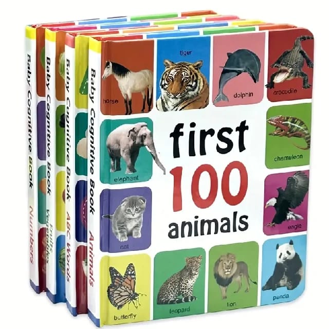First 100 Cognitive Books For Babies – English Educational Board Book Set Ages 4+ - Pack Of 5 - image 2