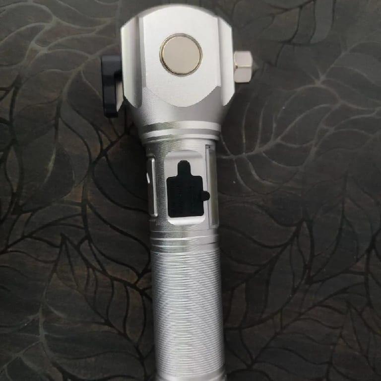 9900mAh Telescopic Rechargeable RGB LED Torch - (Multicolor) - image 5