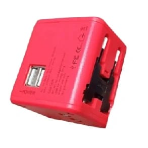 Genuine All-In-One Universal Travel Adapter With Dual USB Ports For Devices - Multicolor - image 3