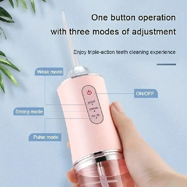 Portable USB Rechargeable Dental Water Flosser Oral Irrigator - Multicolor - image 4
