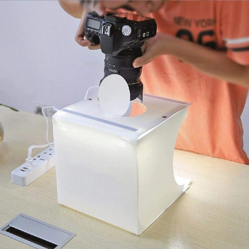Portable Mini Folding Photo Studio Box 36" Photography Shooting Tent Kit - White - image 1