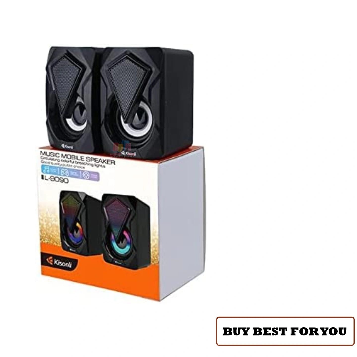 Kisonli L-9090 Multimedia Speaker For PC & Laptop - image 4