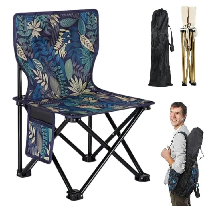 Portable Folding Outdoor Camping Chair, Heavy Duty Chair for Home, Travel, Camping, Fishing - image 1