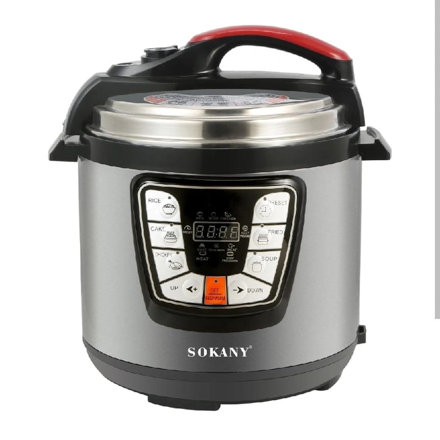 Sokany Multi Function Electric Pressure Cooker Rice Cooker 6 Lits - image 1