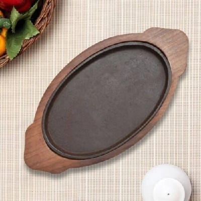 Sizzler Plate Wooden Tray Platter - image 2