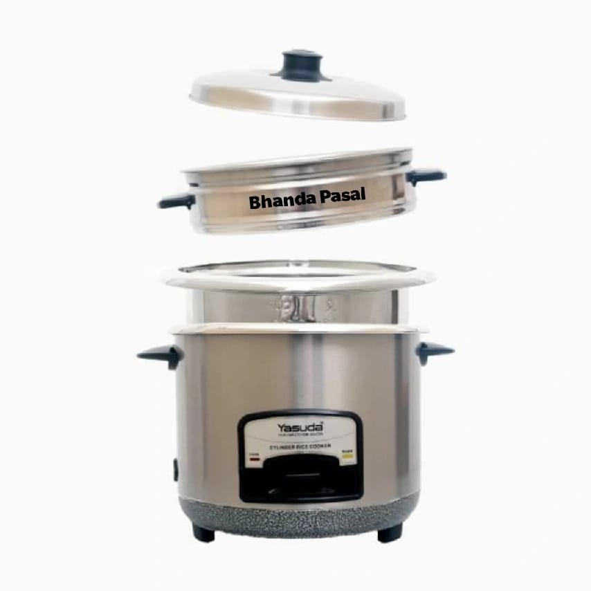 Yasuda Steel Rice Cooker 1.8 Lits YS-18SA (Double Wall) - image 2
